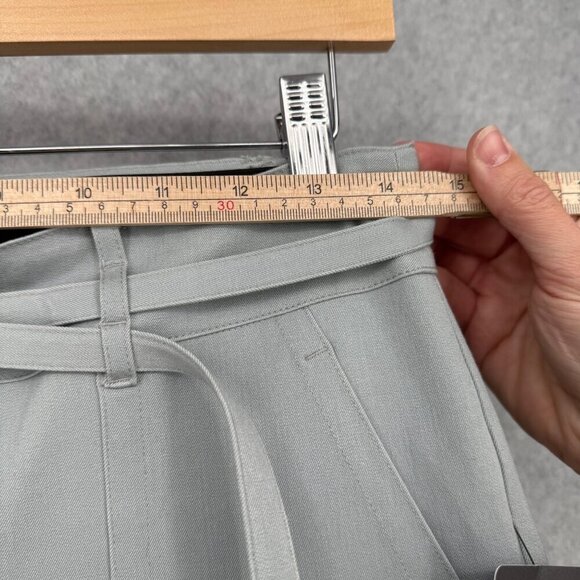 Lysse Womens Wide Leg Crop Pull On Pant Size S Morning Dew Gray Blue Smooth NEW - Picture 13 of 16